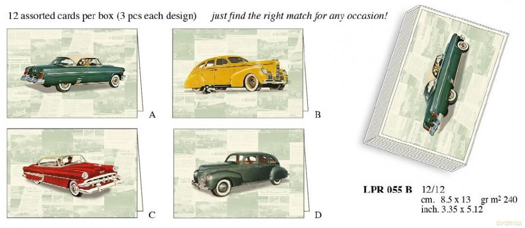 Zestaw karnetów całorocznych SAMOCHODY op.12szt. (LPR 055B)