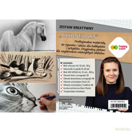 Zestaw kreatywny Rysunek art