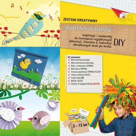 Zestaw kreatywny WIOSNA W DOMU materiały i inspiracje