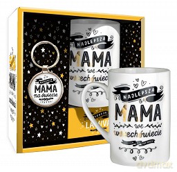 Zestaw kubek + brelok la viva gold - mama