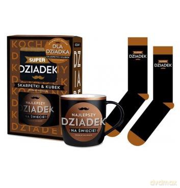 Zestaw kubek + skarpetki dziadek so macho