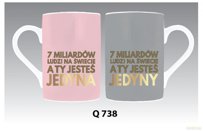 Zestaw kubków - Jedyna taka para na świecie (Q 738 KOMP)