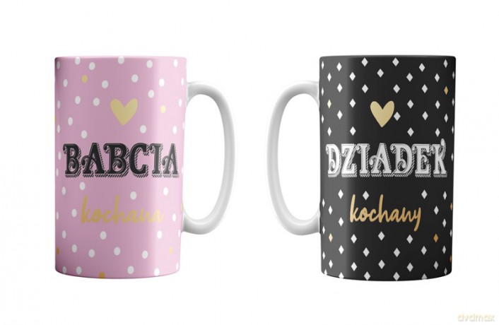 Zestaw Kubków Babcia kochana/ Dziadek kochany