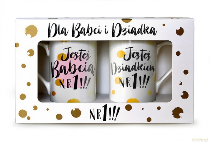 Zestaw Kubków Jesteś Babcia/Dziadek nr 1