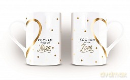 Zestaw kubków ślub - kocham moją żonę, kocham mojego męża