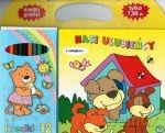 Zestaw małego podróżnika. Nasi ulubieńcy z naklejkami i kredkami [KSIĄŻKA]