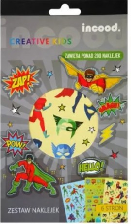 Zestaw naklejek Superhero 6 ark