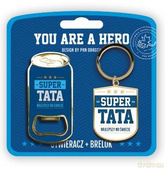 Zestaw otwieracz + brelok My Hero tata