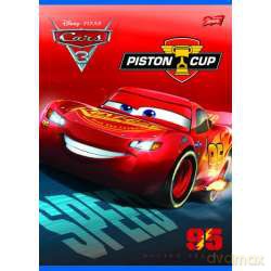 Zeszyt A5 16k laminowany, linia podwójna Cars 3