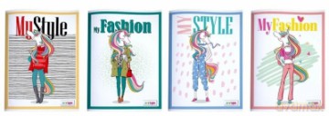Zeszyt A5 32 kartki kratka Fashion 10szt/opak