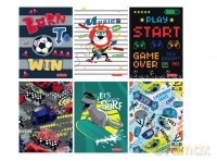 Zeszyt A5 32 kartki kratka Humorous Boys 10szt/opak
