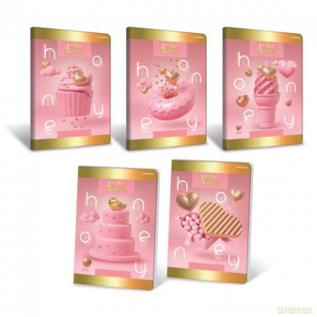 Zeszyt A5 32 kartki kratka TOP HONEY 10szt/opak