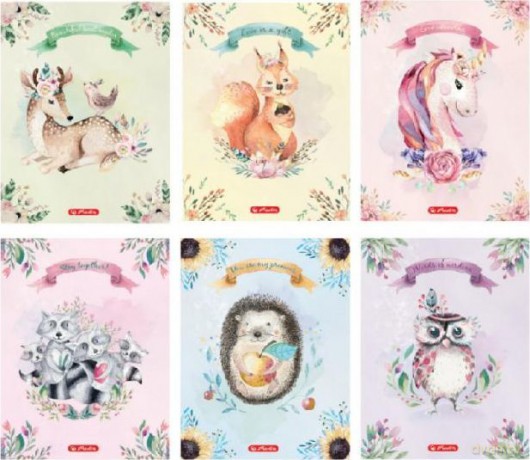Zeszyt A5 32 kartki kratkaFairy Animals 10szt/opak