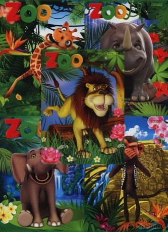 Zeszyt A5/16K gładki (pusty, czysty) Zoo (400044384)