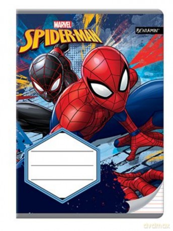 Zeszyt A5/16k w kolorowe trzylinie Spider Man