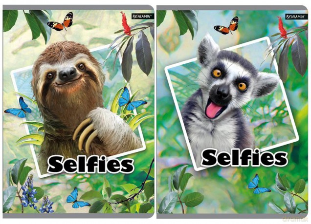 Zeszyt A5/80k w kratkę Selfies