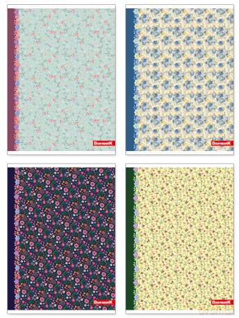 Zeszyt Dan-Mark A5 60k linia Petit Flowers UV (1082)