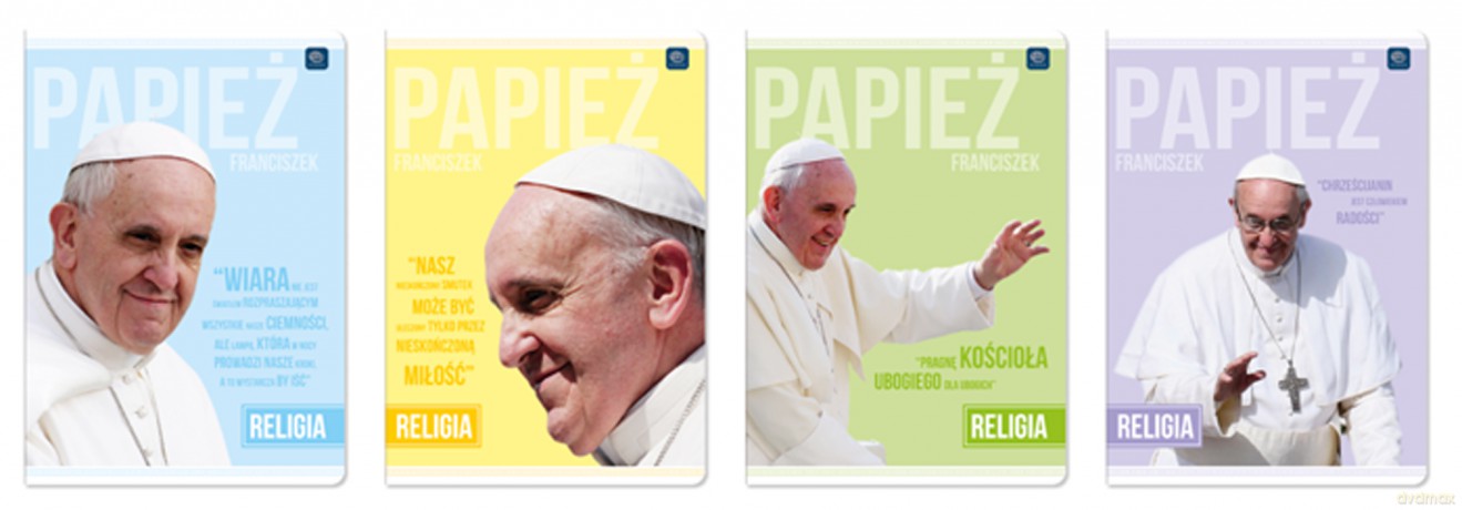 Zeszyt do religii A5 32 kartki kratka Franciszek