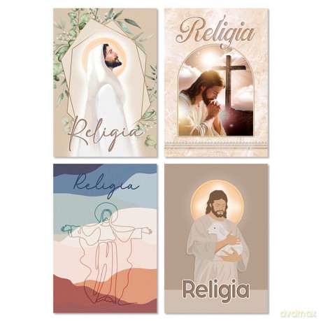 Zeszyt Do Religii z Poddrukiem, Jezus A5/60 Kratka (10szt)