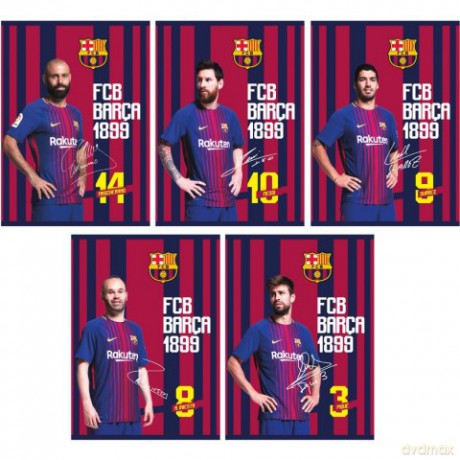 Zeszyt MO A5/32 linia kolor FCB Barca Fan 6