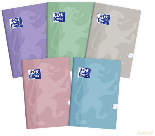 Zeszyt Oxford A5 60 kartek kratka Pastel