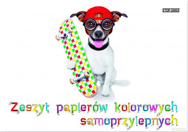 Zeszyt papierów kolorowych samoprzylepnych Top 2000 A5