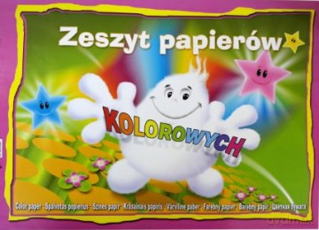 Zeszyty papierów kolorowych A3-10 z połyskiem