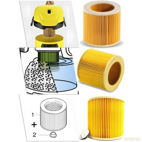 10x worki do odkurzacza karcher wd 3 mv 3 se 4001 worek flizelinowe + filtr