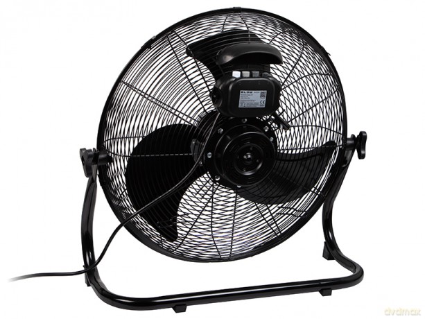 44-027# Wentylator podłogowy 18/45cm 200w cyrkulator czarny