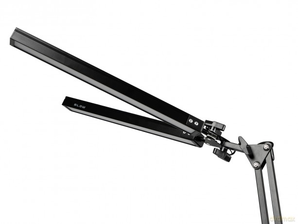 44-166# Lampka biurkowa led lb-21 czarna podwójna