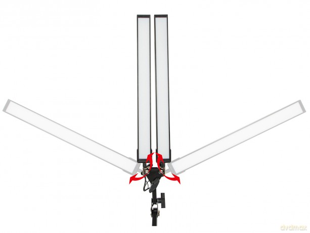 44-166# Lampka biurkowa led lb-21 czarna podwójna