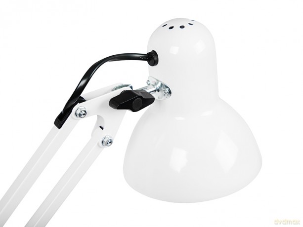 44-167# Lampka biurkowa led lb-22 kreślarska 2w1 e27 biała