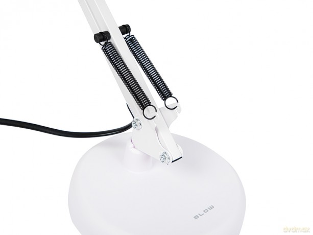 44-167# Lampka biurkowa led lb-22 kreślarska 2w1 e27 biała