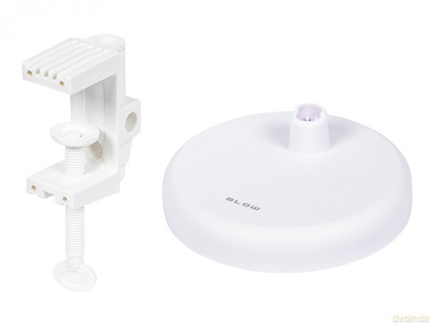 44-167# Lampka biurkowa led lb-22 kreślarska 2w1 e27 biała
