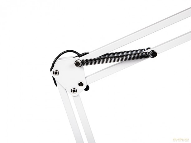 44-168# Lampka biurkowa led lb-23 biała z lupą