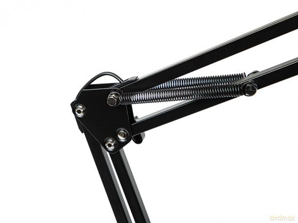 44-169# Lampka biurkowa led lb-23 czarna z lupą