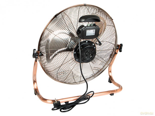 44-650# Wentylator podłogowy 18/45cm 200w cyrkulator miedziany złoty