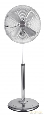 44-655# Wentylator stojący 16 60w srebrny metalowy