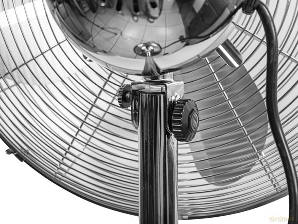 44-655# Wentylator stojący 16 60w srebrny metalowy