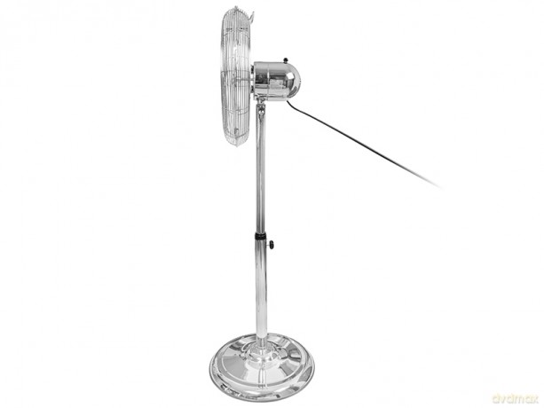 44-655# Wentylator stojący 16 60w srebrny metalowy