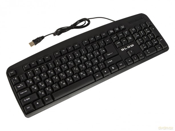 84-208# Klawiatura ukraińska rosyjska blow kp-104 usb pl cyrylica