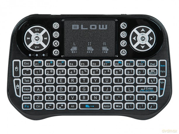 84-256# Klawiatura bezprzewodowa 2,4ghz+bluetooth miniks-6 +touchpad