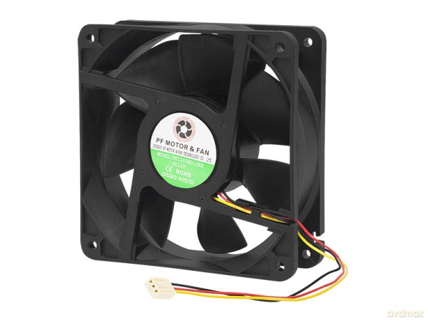 85-129# Wentylator 120x38mm 12v ślizgowy 3-przewodowy