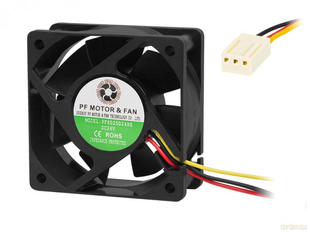 85-625# Wentylator 60x25mm 24v ślizgowy 3-przewodowy
