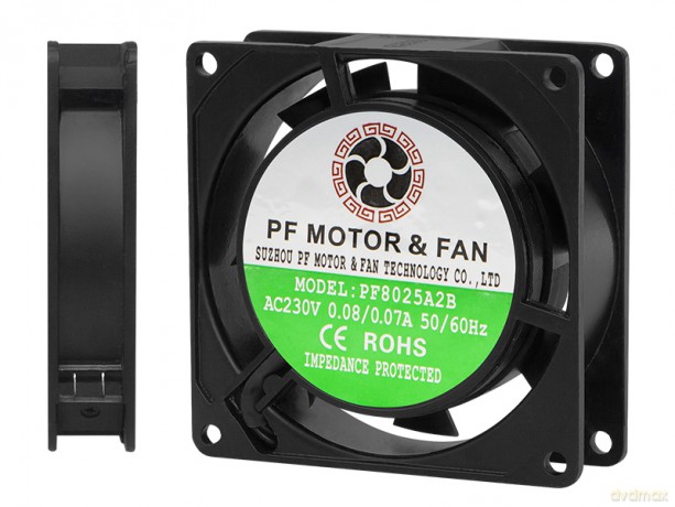 85-811# Wentylator 80x25mm 230v kulkowy terminal