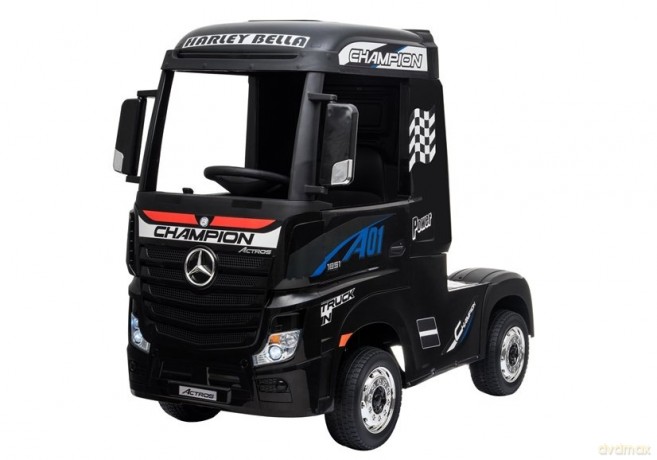Auto Mercedes Actros Czarny Lakierowany Ciężarówka Dla Dzieci Pilot LED MP4