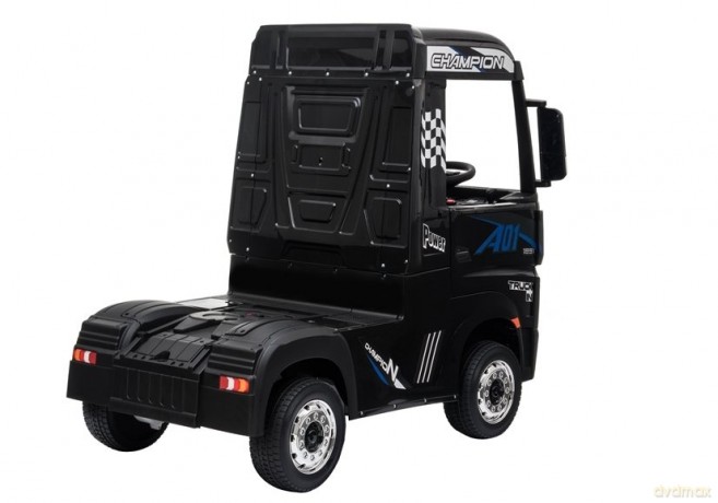 Auto Mercedes Actros Czarny Lakierowany Ciężarówka Dla Dzieci Pilot LED MP4