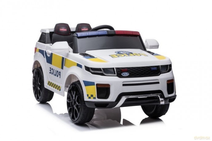 Auto Na Akumulator BBH-021 Światła LED Muzyka Pilot Policyjne Białe