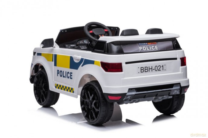 Auto Na Akumulator BBH-021 Światła LED Muzyka Pilot Policyjne Białe