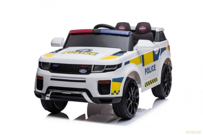 Auto Na Akumulator BBH-021 Światła LED Muzyka Pilot Policyjne Białe